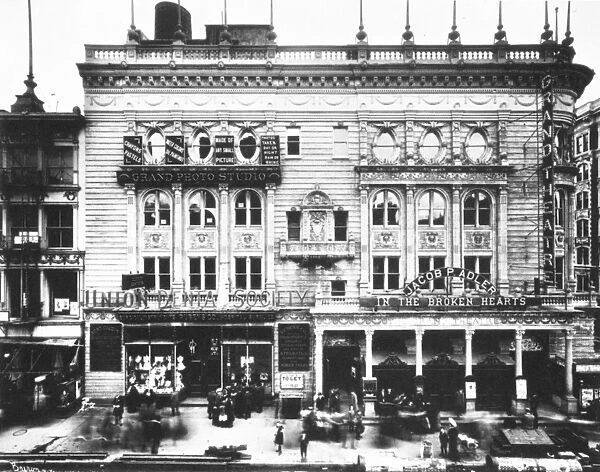 GRAND THEATRE, NYC, c1904. Jacob P. Adlers Grand Theatre on Grand Street. The Bowery