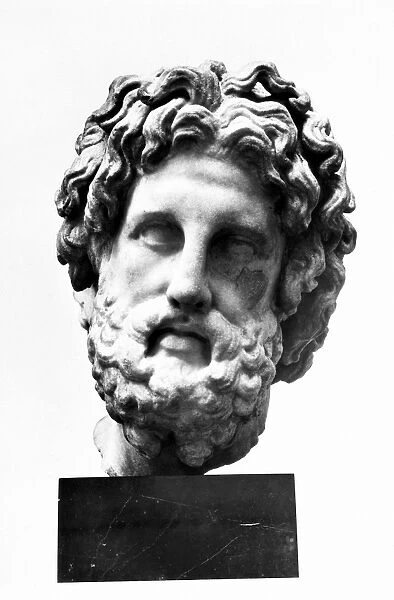 Greek god of healing. Marble head from Melos, Greece, c300 B. C