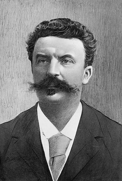 GUY DE MAUPASSANT (1850-1893). French writer. Illustration after a photograph by Nadar