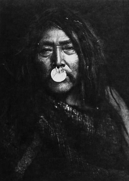HAHUAMIS MAN, 1914. Naemahlpunkuma, a Hahuamis Native American man from the south