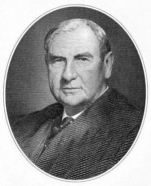 HARLAN F. STONE (1872-1946). American jurist. Contemporary American engraving
