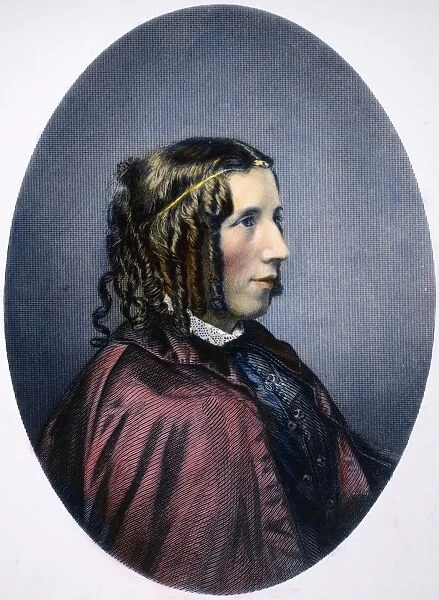 HARRIET BEECHER STOWE (1811-1896). American abolitionist and writer. Steel engraving, English, 1853