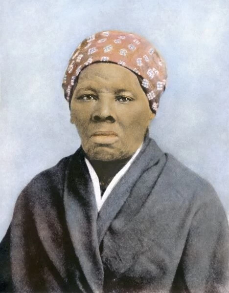 HARRIET TUBMAN (1823-1913). American abolitionist. Oil over a photograph, 1895