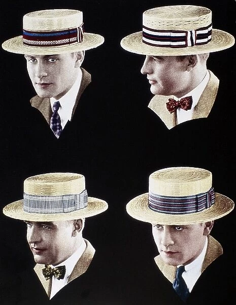 HAT ADVERTISEMENT, 1927. American advertisement for Georges Meyer hats, 1927