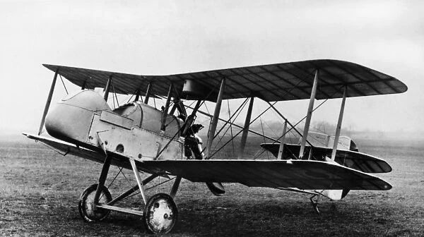 The De Havilland Airco DH5 single seater combat biplane of the British Royal Flying Corps. Photograph c1916