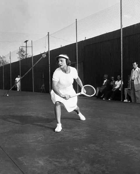HELEN NEWINGTON WILLS (1906-1998). American tennis player. Photograph, 1945