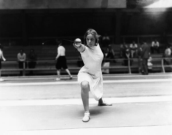 HELENE MAYER (1910-1953). German fencer. Photographed c1932