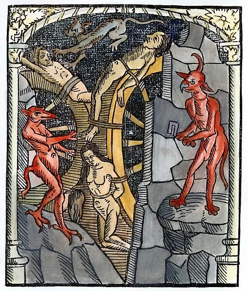 HELL: SEVEN DEADLY SINS. The Prideful are broken on the wheel as infernal punishment