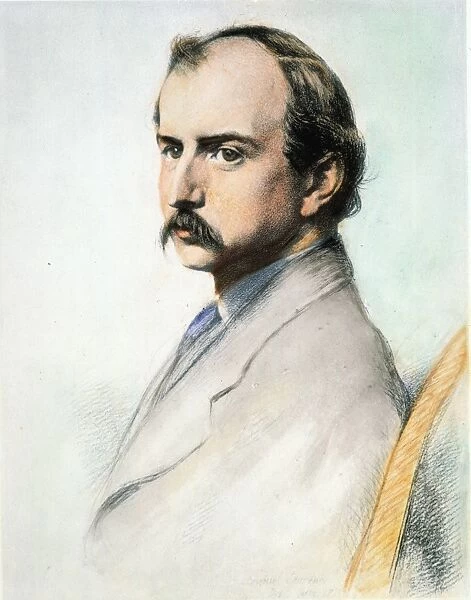HENRY BROOKS ADAMS (1838-1918). American historian. Drawing, 1868, by Samuel Laurence