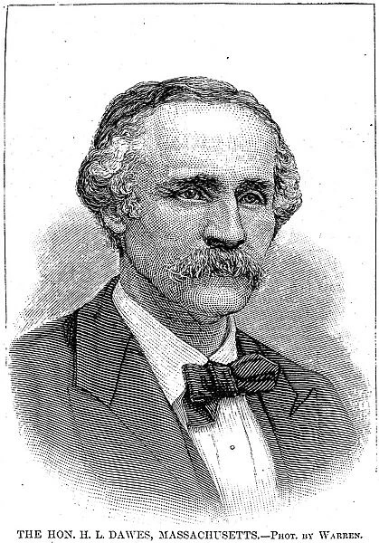 HENRY DAWES (1816-1903). Henry Laurens Dawes. American politician. Wood engraving. American 1881
