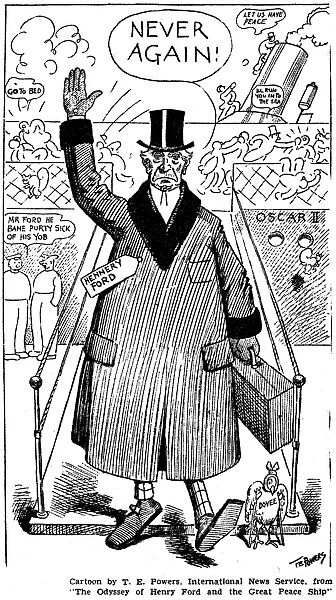 HENRY FORD CARTOON, c1916. American cartoon, c1916, by T