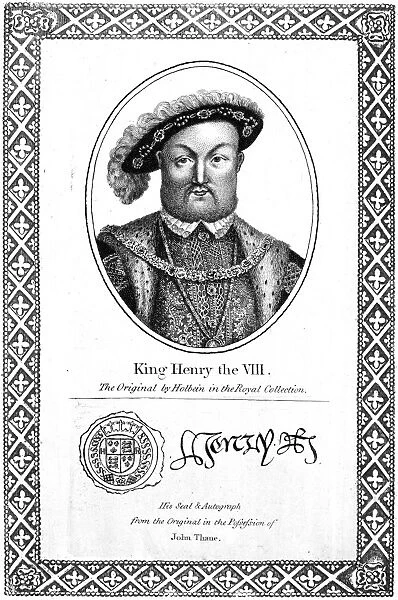 HENRY VIII (1491-1547). King of England, 1509-1547. Etching, English, 18th century