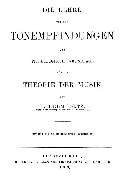 HERMANN von HELMHOLTZ (1821-1894). German physicist, anatomist, and physiologist