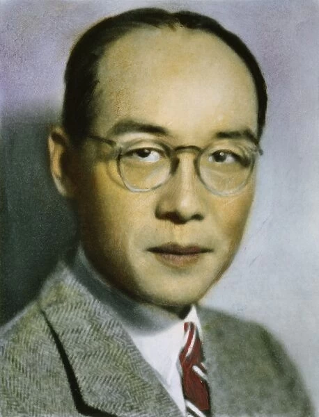 HIDEKI YUKAWA, (1907-1981). Japanese physicist and first Japanese Nobel Prize winner