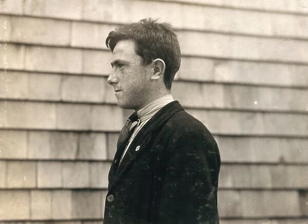 HINE: BOY, 1916. 15-year-old James Cooney, an Irish immigrant in Fall River, Massachusetts