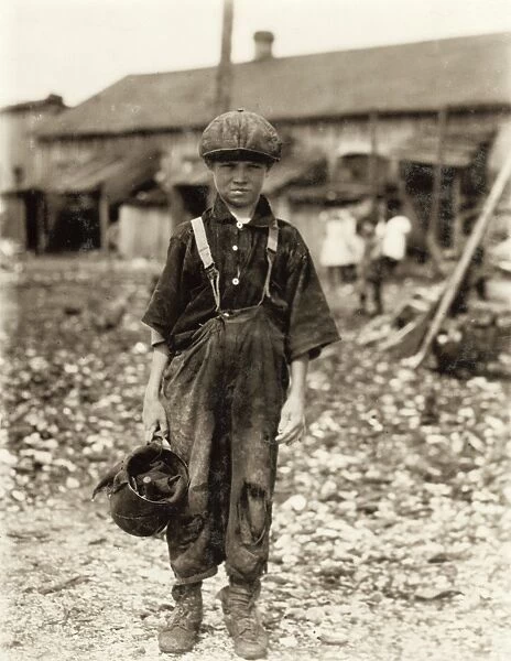 HINE: CHILD LABOR, 1911. A ten-year old oyster shucker at the Maggioni Canning Co