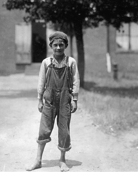HINE: CHILD LABOR, 1912. Young worker at the Pelzer Manufacturing Company in Pelzer