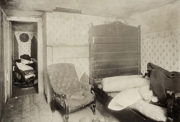 HINE: MILL HOUSING, 1912. Interior of a textile mill workers home in Pawtucket, Rhode Island