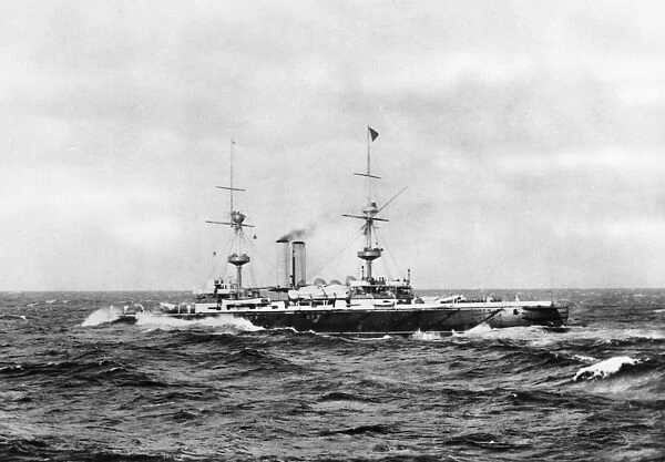 HMS ROYAL SOVEREIGN, 1892. The English battleship launched in 1891 and scrapped in 1913