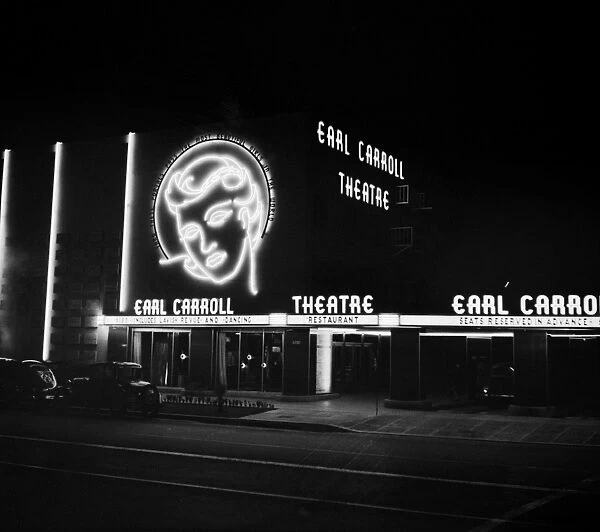 HOLLYWOOD, 1942. The Earl Carroll Theatre in Hollywood, California. Photograph by Russell Lee
