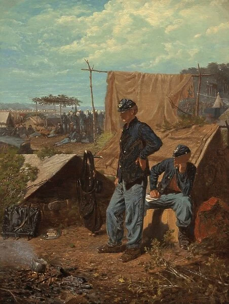 HOMER: HOME, SWEET HOME. Oil on canvas, Winslow Homer, 1863