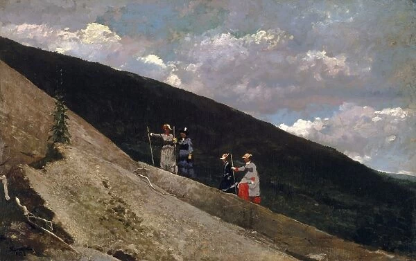 HOMER: IN THE MOUNTAINS. Oil on canvas, Winslow Homer, c1877