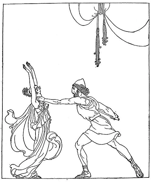 HOMER: THE ODYSSEY. Odysseus and Circe. Drawing, c1918, by Willy Pogany