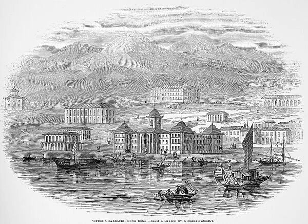 HONG KONG: BARRACKS, 1845. Victoria Barracks, Hong Kong