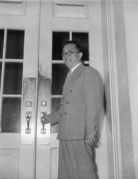 HU SHIH (1891-1962). Chinese philosopher and ambassador to the United States. Photographed in Washington, D. C. 1939