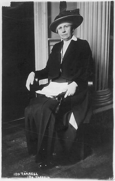 IDA MINERVA TARBELL (1857-1944). American writer. Photographed c1924