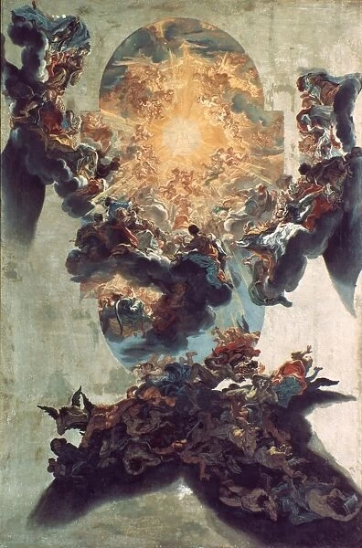 IL BACICCIO: GLORY, 1670. Glory in the Name of Jesus. Fresco, 1670