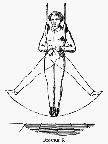 Illustration from an American exercise manual, 19th century