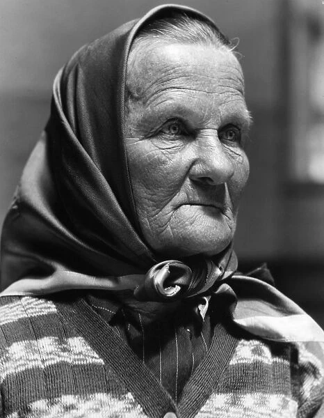IMMIGRANTS: ELLIS ISLAND. A Czech grandmother at Ellis Island, c1905. Photographed by Lewis W