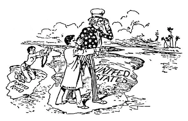IMPERIALISM CARTOON, 1900. American newspaper cartoon against Indiana Senator Albert J