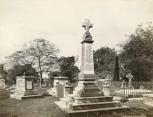 INDIA: CEMETERY. Memorial for the 1st Madras Fusiliers who died in the Indian Rebellion