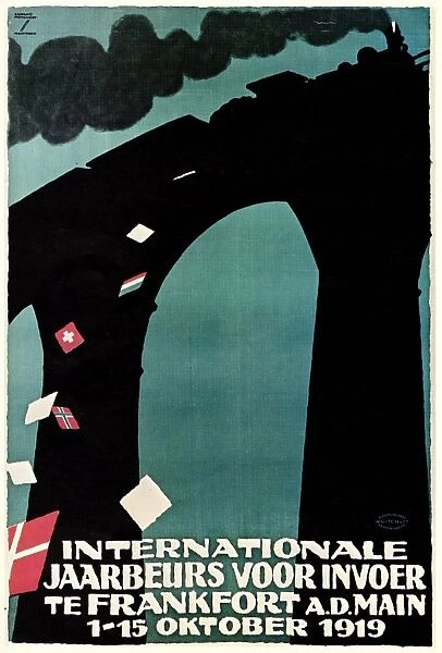 INTERNATIONAL FAIR, 1919. Lithograph by Ludwig Hohlwein, 1919