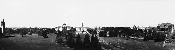 IOWA STATE UNIVERSITY, c1911. Panorama of Iowa State University in Ames, Iowa. Photograph