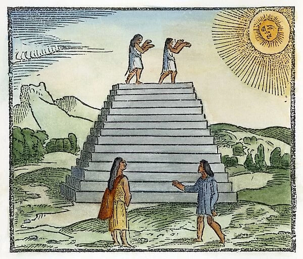 IPERU: SUN WORSHIP. Peruvians worshipping the sun