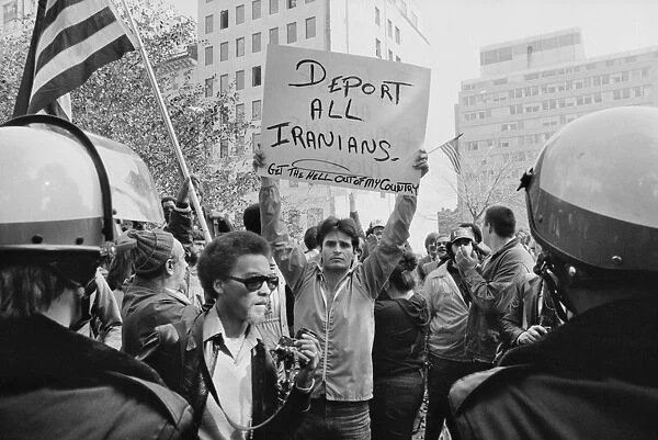 IRANIAN HOSTAGE CRISIS, 1979. Anti-Iranian protest in Washington, D. C. 9 November 1979