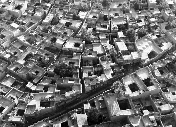 IRAQ: BAGHDAD. Aerial view of a residential neighborhood in Baghdad, Iraq