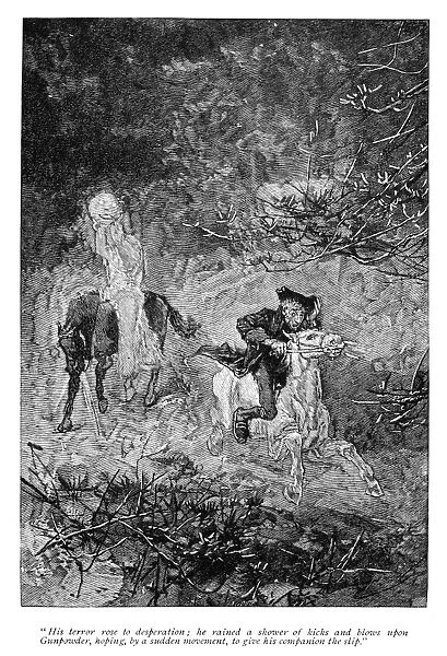 IRVING: SLEEPY HOLLOW. The Legend of Sleepy Hollow. Wood engraving, late 19th century, after George Henry Boughton
