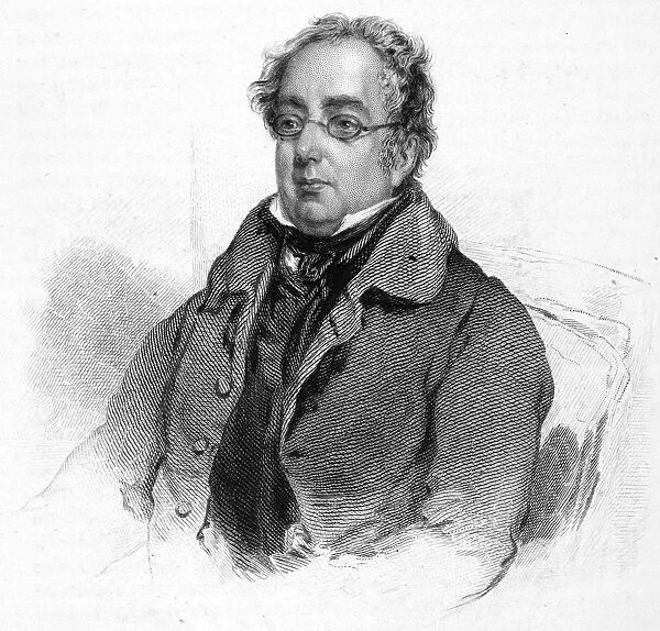 ISaC D ISRAELI (1766-1848). English man of letters, and father of Benjamin Disraeli. Steel engraving, English, 1848