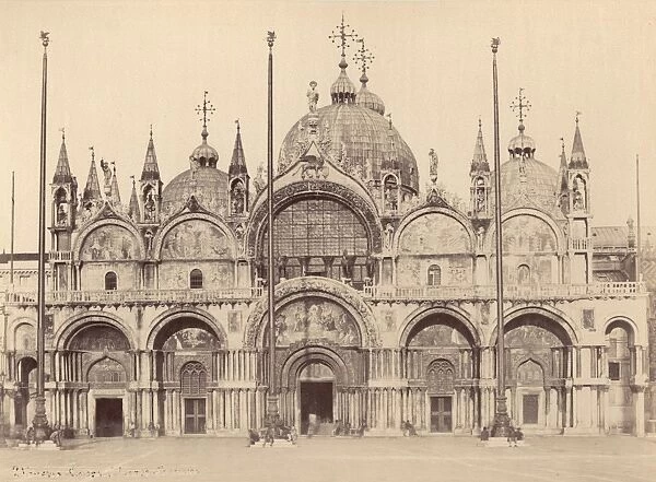 ITALY: BASILICA DI SAN MARCO. Saint Marks Basilica, Venice: photograph, 1890s