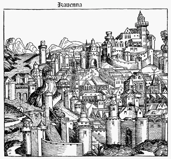 ITALY: RAVENNA, 1493. Woodcut, German, 1493