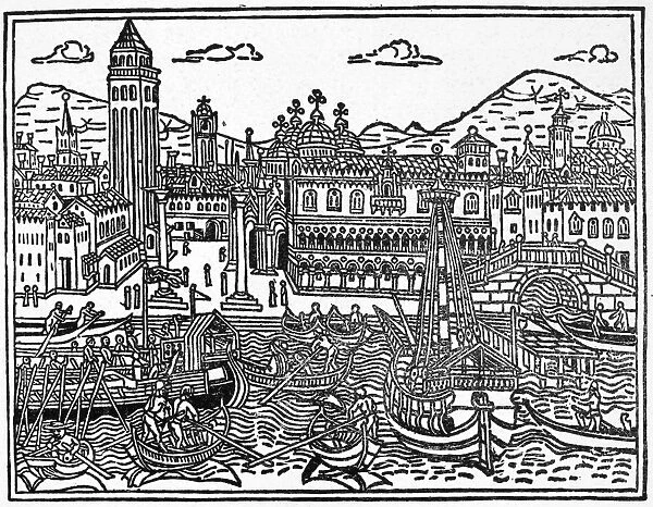 ITALY: VENICE, 1490. Woodcut, Venetian, 1490