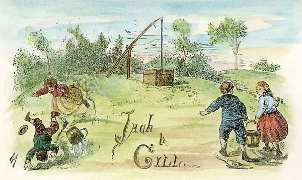 JACK & JILL, 1873. Jack and Jill. Illustration from an American edition of Nursery Rhymes