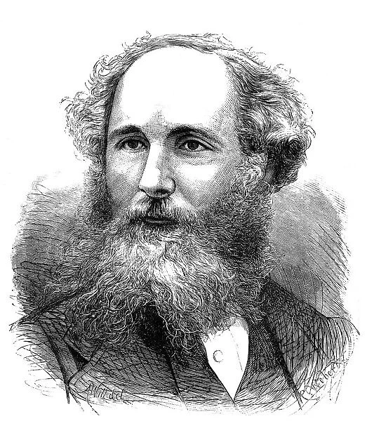 JAMES CLERK MAXWELL (1831-1879). Scottish physicist. Wood engraving, 19th century