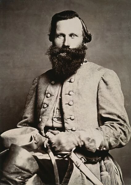 JAMES E. B. JEB STUART (1833-1864). American army officer: original cabinet photograph