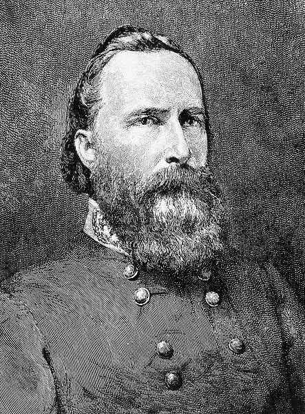 JAMES LONGSTREET (1821-1904). American army officer. Wood engraving, 19th century