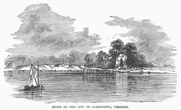 JAMESTOWN RUINS. Ruins of the colony of Jamestown, Virginia